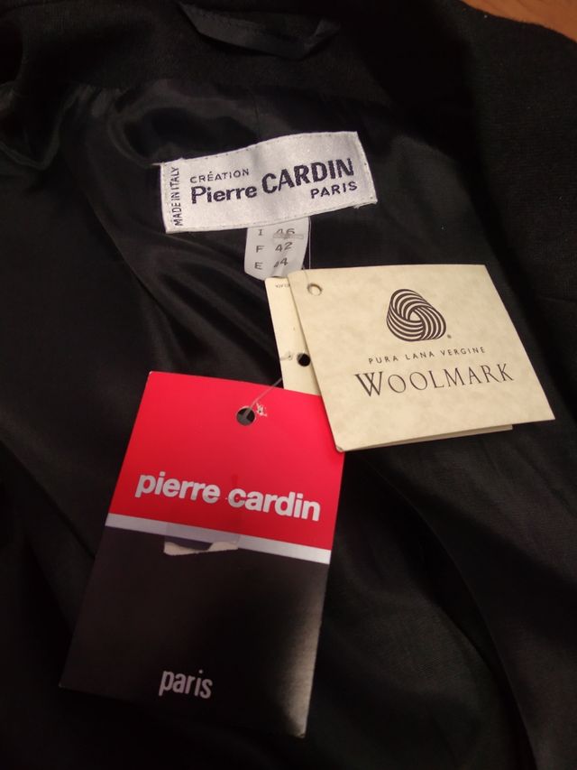 Traje Falda Negro Pierre Cardin