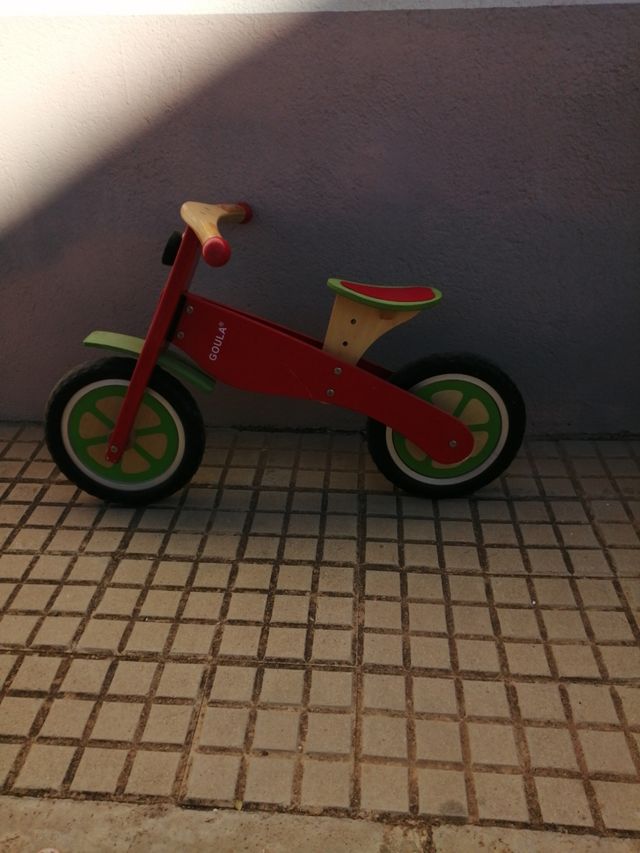 bici de madera