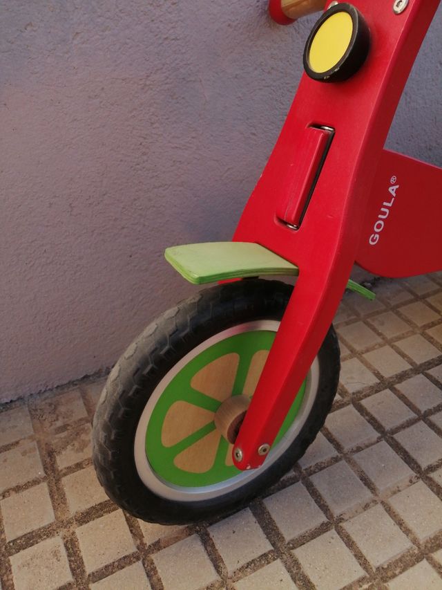 bici de madera