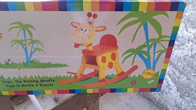 balancin jirafa madera nuevo a estrenar