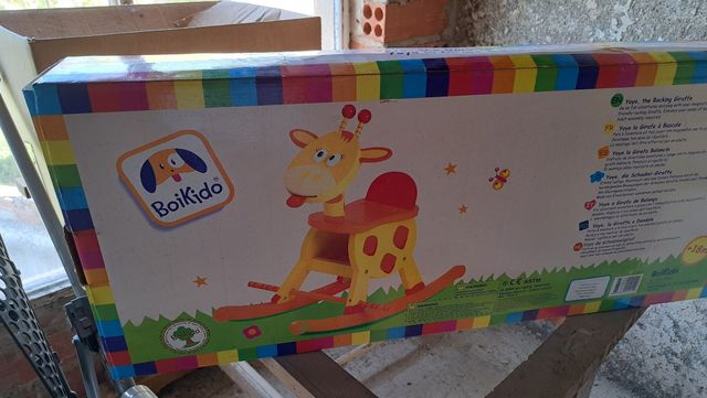 balancin jirafa madera nuevo a estrenar