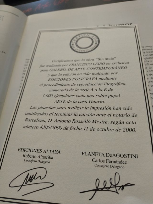 Litografía Francisco Leiro