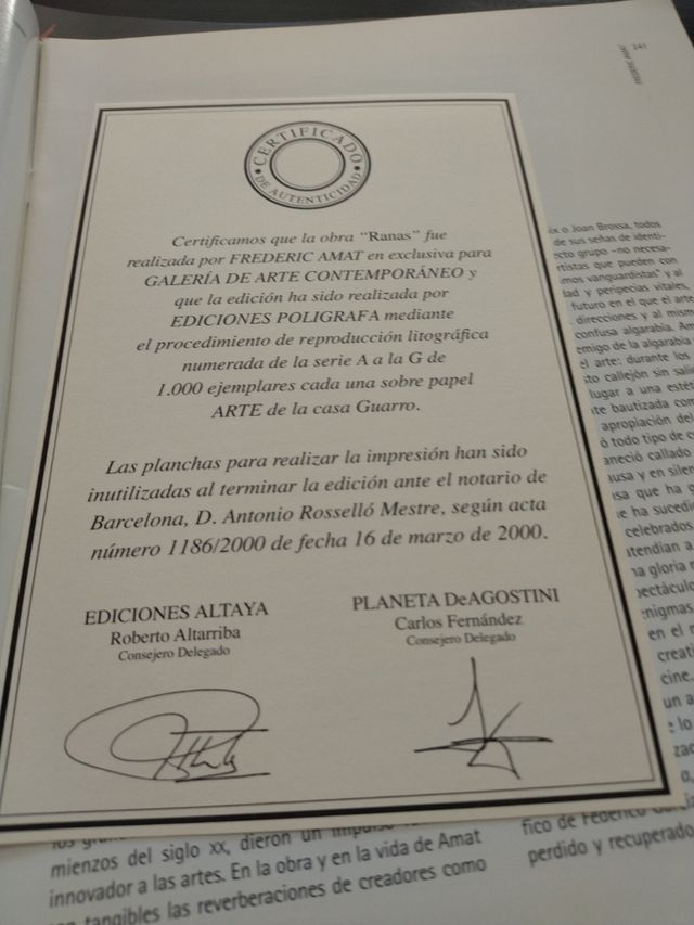 Litografía Frederic Amat