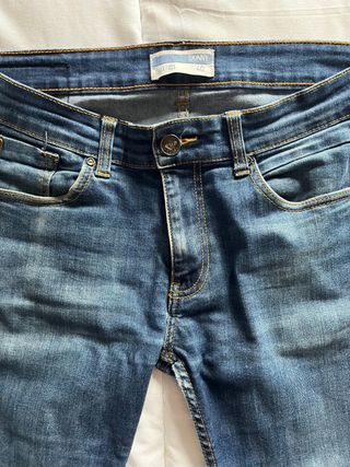 Pack lote 2 pantalones vaqueros denim elastico