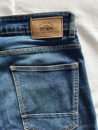 Pack lote 2 pantalones vaqueros denim elastico