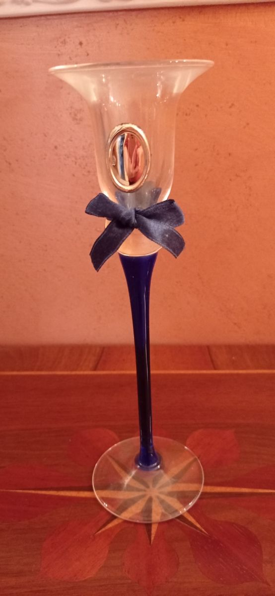 porta candela in vetro