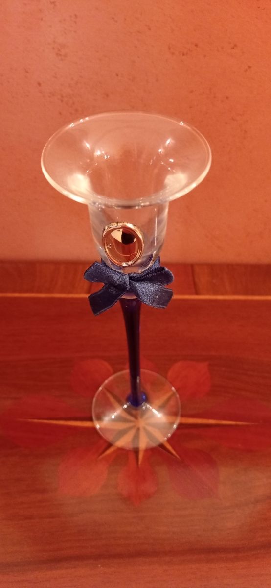 porta candela in vetro