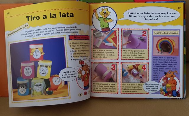 Libros manualidades, papel y juegos para niños