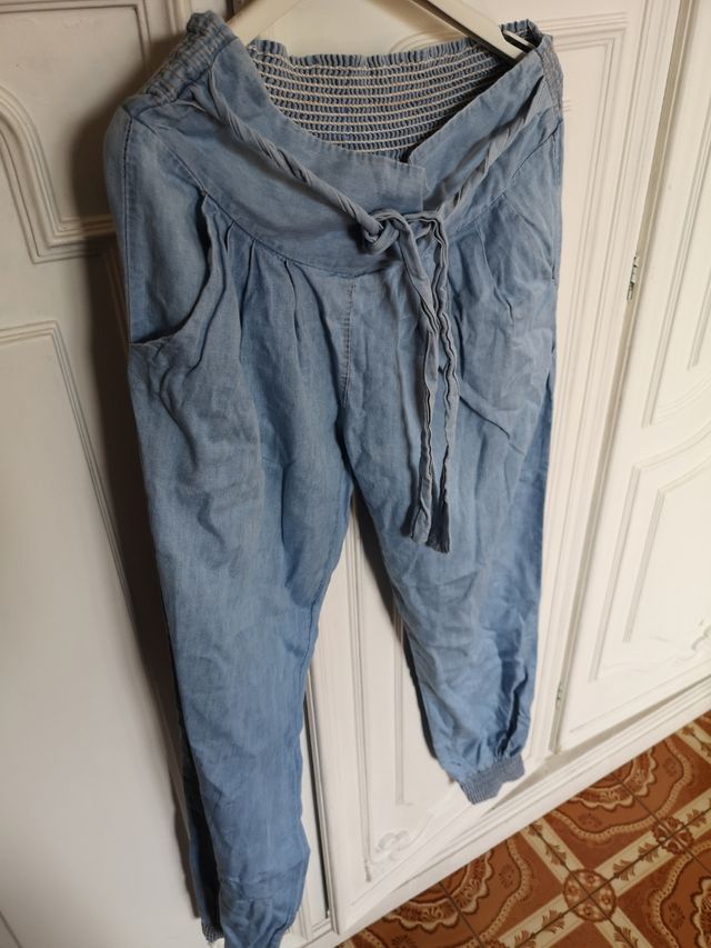 pantalaccio jeans leggero donna