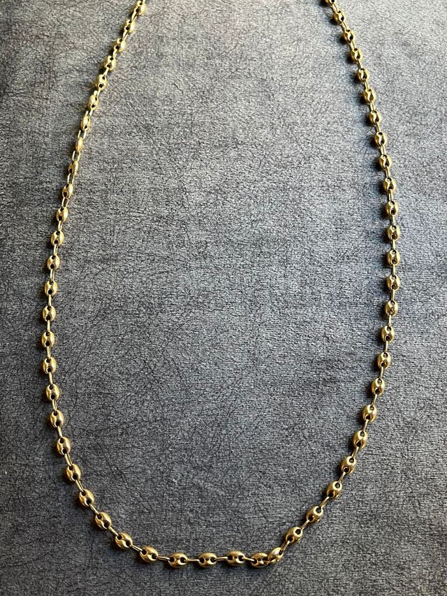 Cadena granos de cafe calabrotes de oro 18 k de segunda mano por 897 Cadena granos de cafe calabrotes de oro 18 k de segunda mano por 897