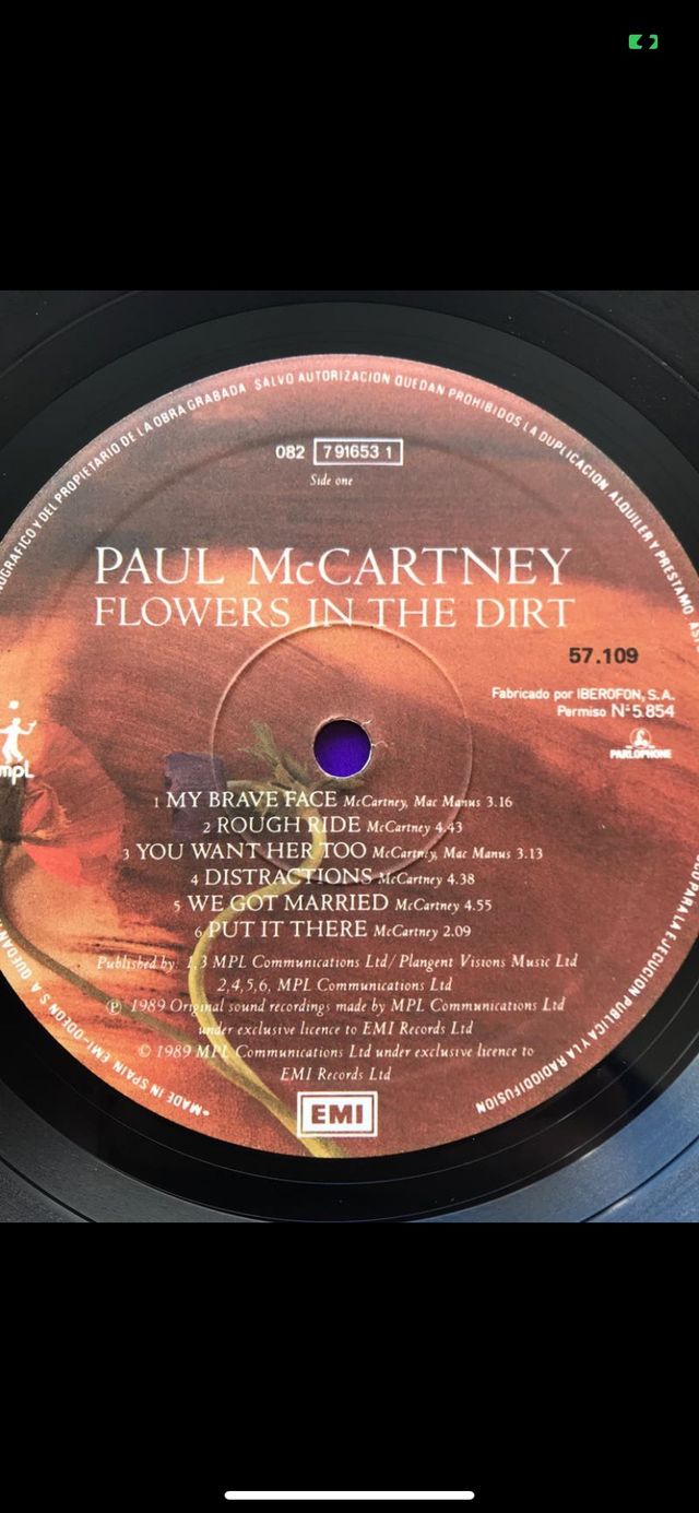 PAUL McCARTNEY  1989   MUY BUEN ESTADO!!