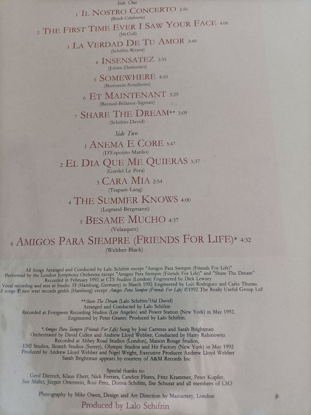 Vinilo José Carreras