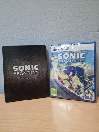 SONIC FRONTIERS + STEELBOOK. NUEVO