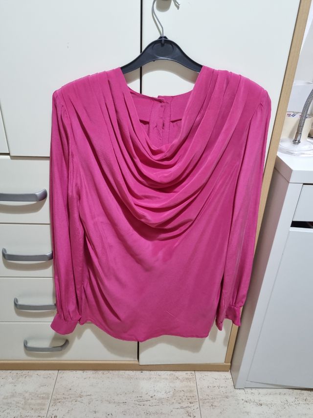 blusa de seda talla M
