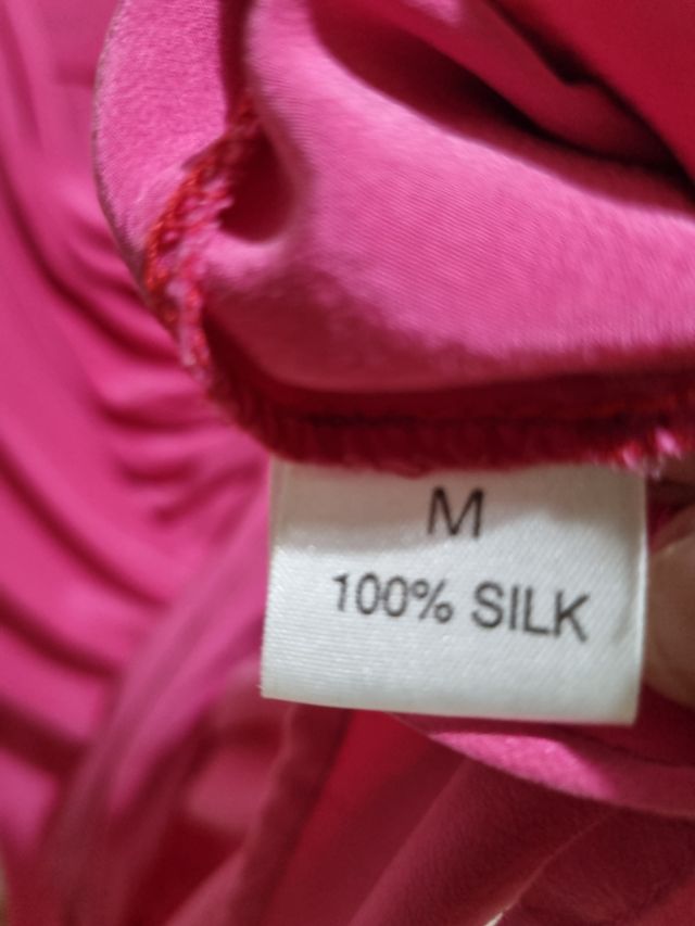 blusa de seda talla M