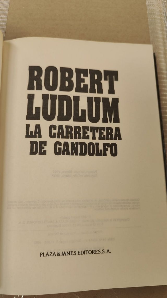 Libro La carretera de Gandolfo de Robert Ludlum