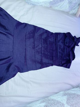 vestido largo boda fiesta de un solo tirante