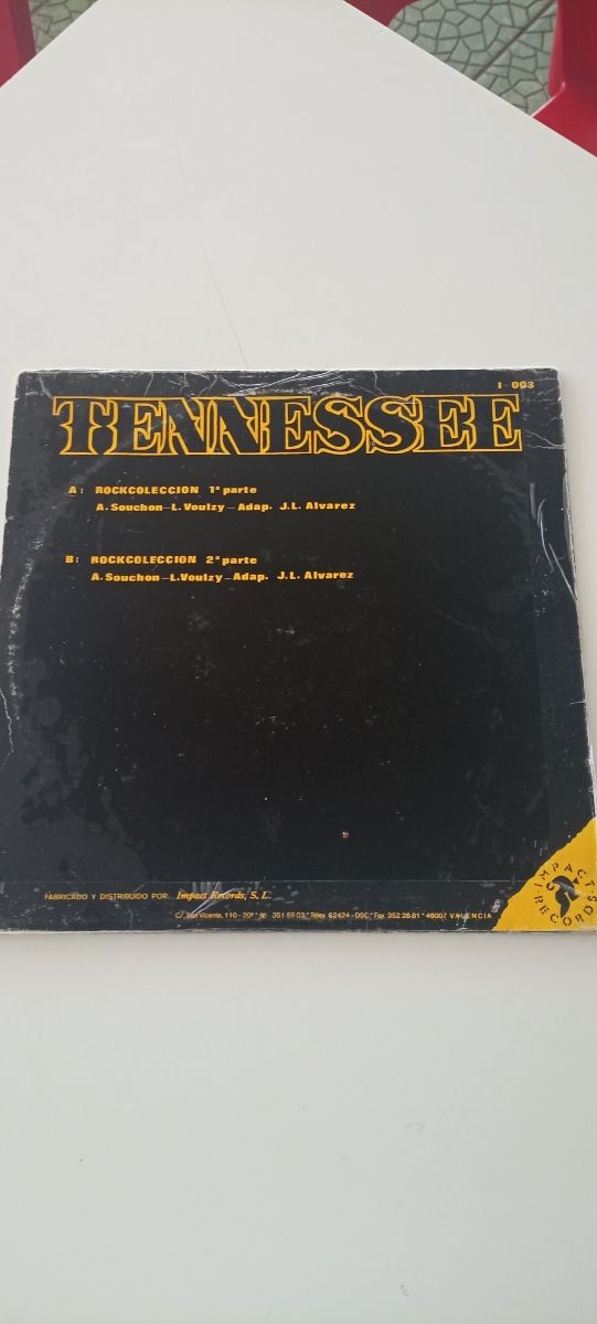 Disco vinilo tennessee especial coleccionistas