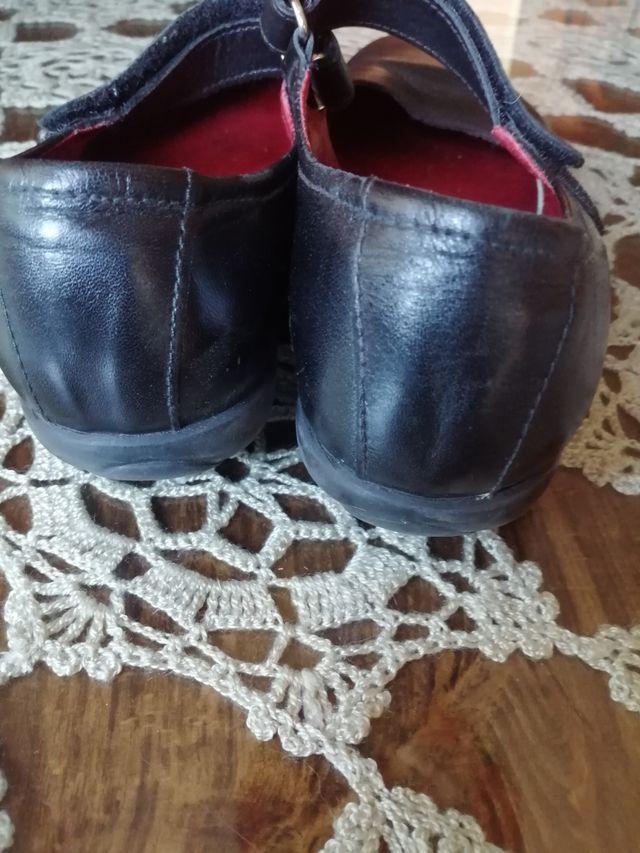 zapatos piel N40 negros