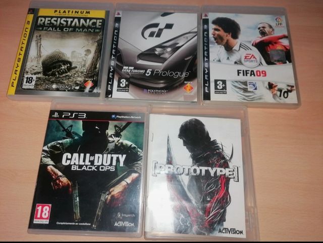 Lote de 5 videojuegos 