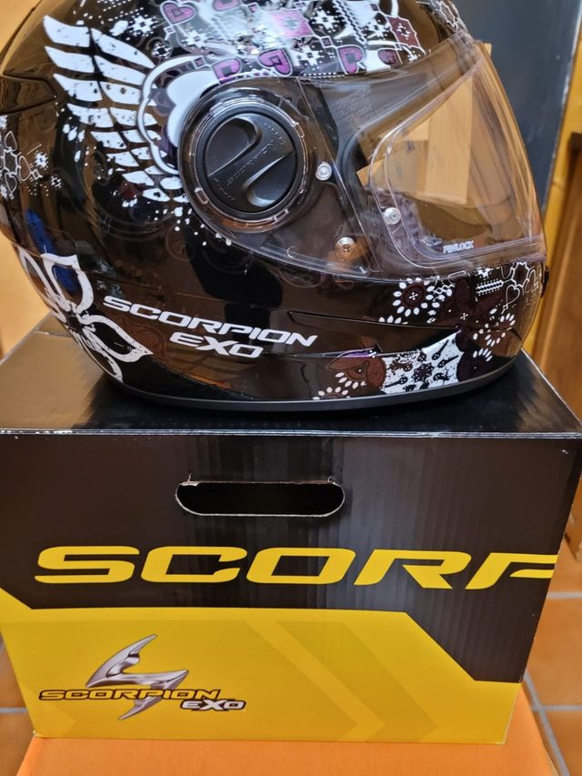 🛵 Casco moto Scorpion Exo 490 Divina Talla S 🛵 de segunda mano