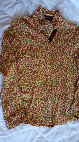 blusa estampad  vintage 