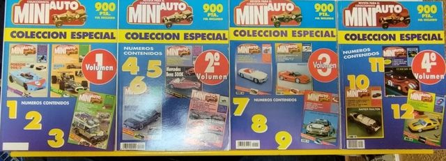 12 revistas MINI AUTO en 4 tomos. Coleccionismo
