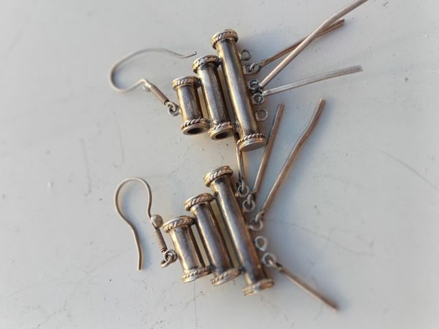 Pendientes de plata antiguos