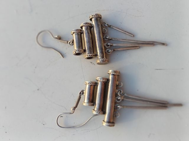 Pendientes de plata antiguos