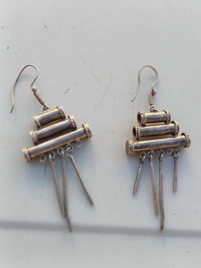 Pendientes de plata antiguos