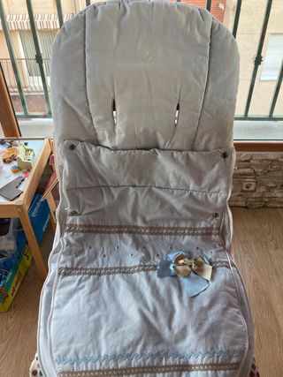 Saco azul para silla