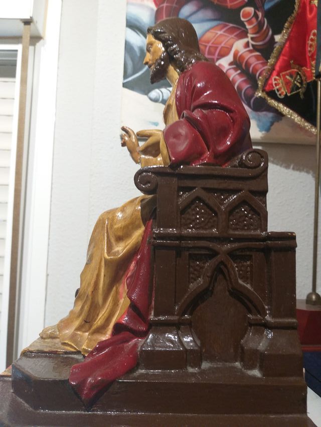 antiguo sagrado corazon entronado OLOT