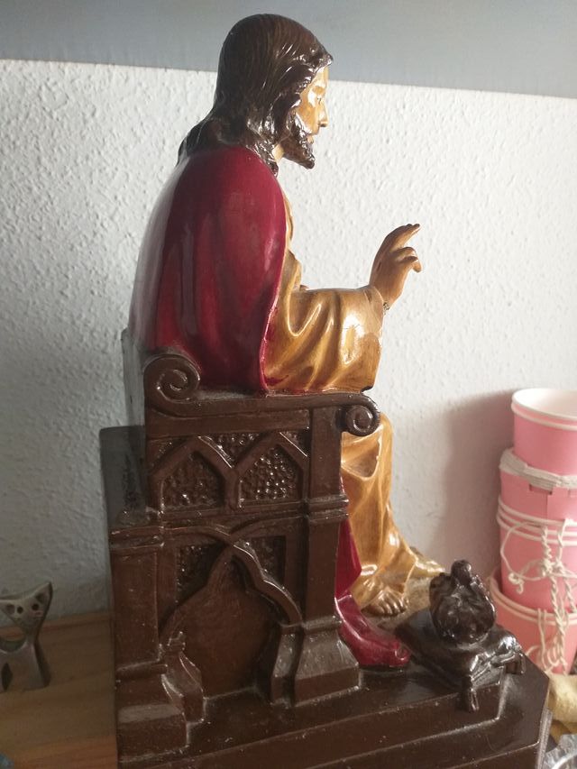 antiguo sagrado corazon entronado OLOT