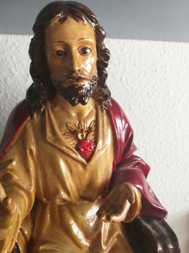 antiguo sagrado corazon entronado OLOT