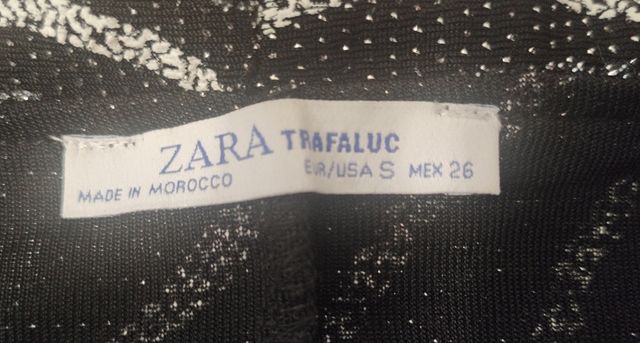 Vestido fiesta lentejuelas talla S de Zara Nuevo