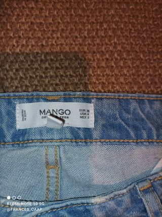 Pantalón pintado a mano 