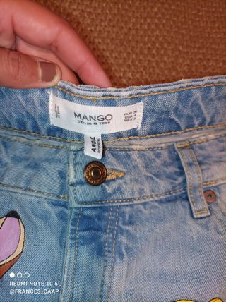 Pantalón pintado a mano 