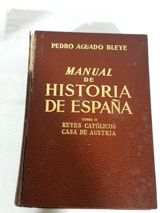 Libro Manual de historia de Espana Pedro Agudo