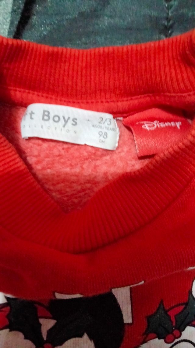 SUDADERA NIÑO T-2/3 NAVIDAD MICKEY