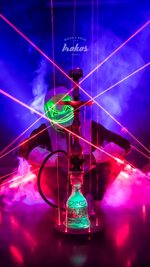 Base de madera con laser y luz LED central de segunda mano por 39,95