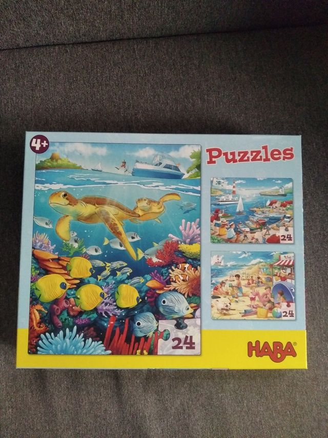 3 puzzles En el mar
