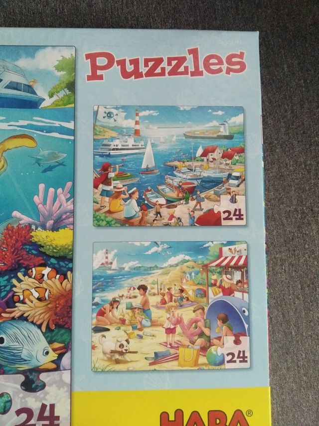 3 puzzles En el mar