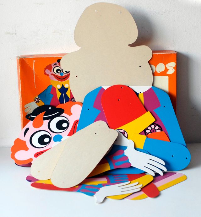 Juguete vintage Mis amigos articulados. Ever Didac