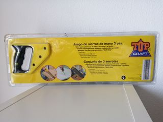 Conjunto de 3 sierras de mano 