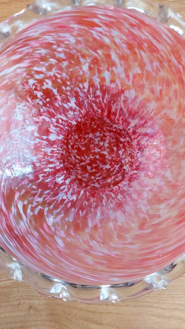 Centro de mesa o jarrón antiguo tipo Murano