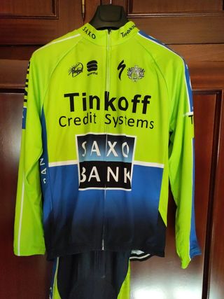 maillot ciclismo equipo saxobank fluor