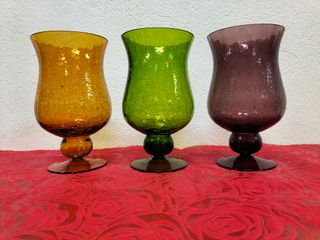 n.3 Vasi in vetro colorati
