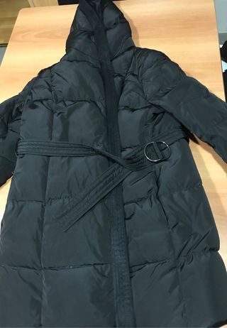 Anorak / Abrigo acolchado plumas capucha Mango 