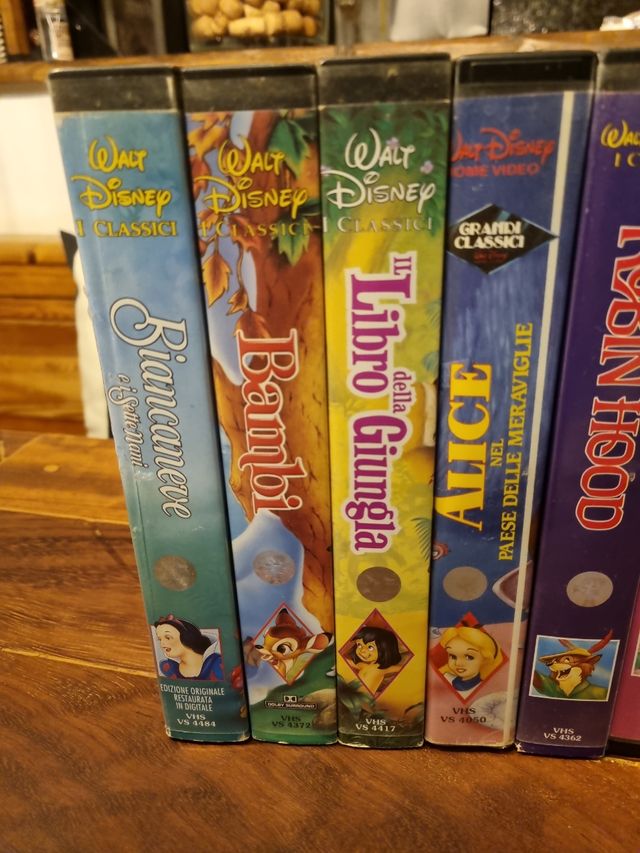 VHS originali disney