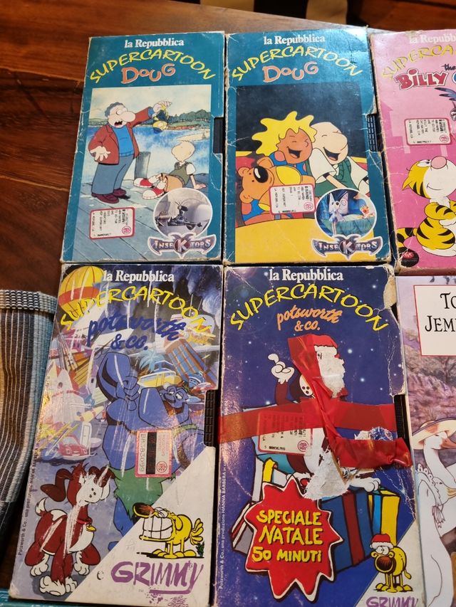 videocassette cartoni animati